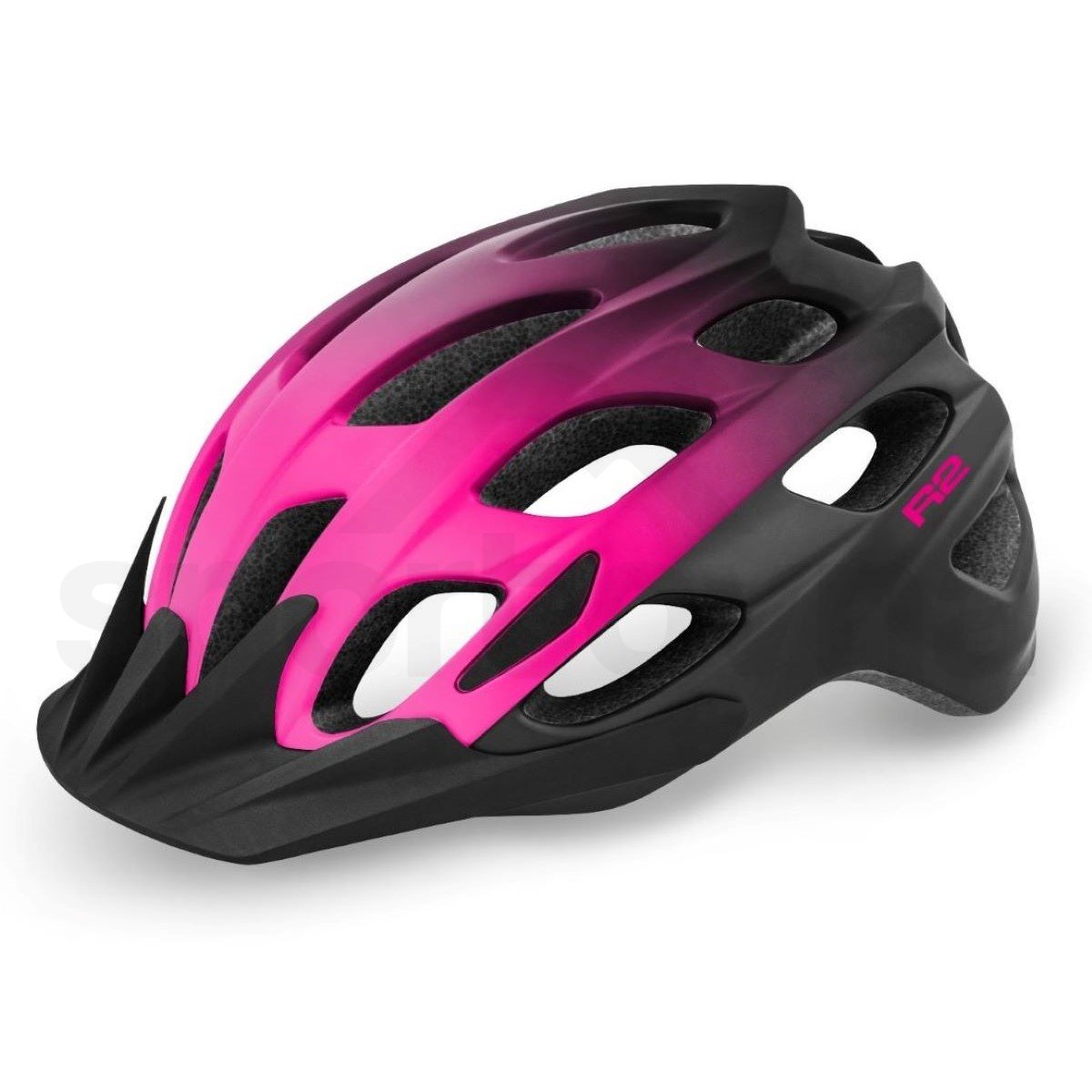 Cyklo helma R2 Cliff - černá/růžová