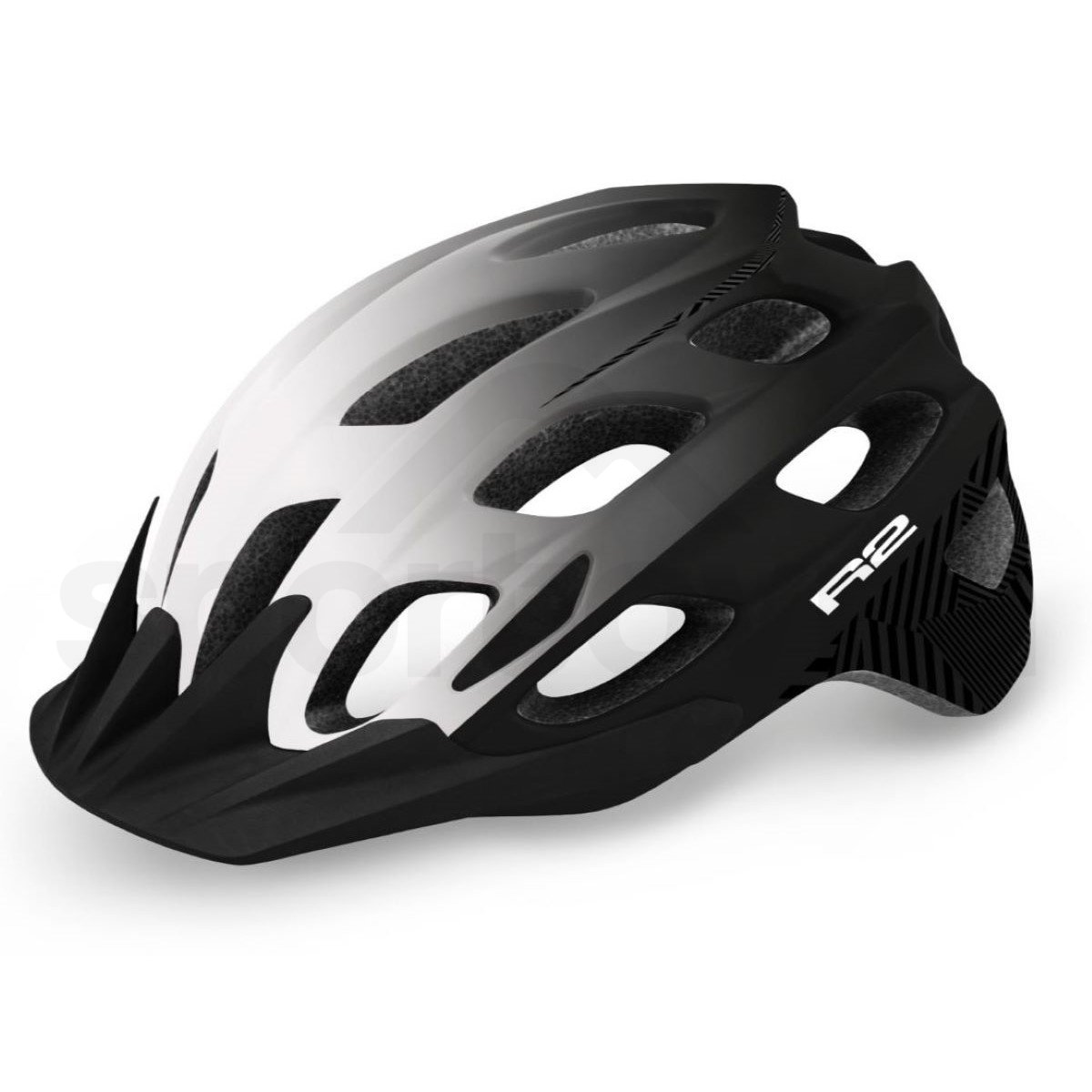 Cyklo helma R2 CLIFF- bílá/černá
