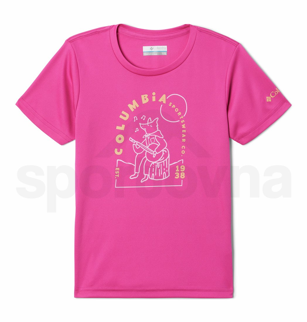 Tričko Columbia Mirror Creek™ Short Sleeve Graphic Shirt J - růžová