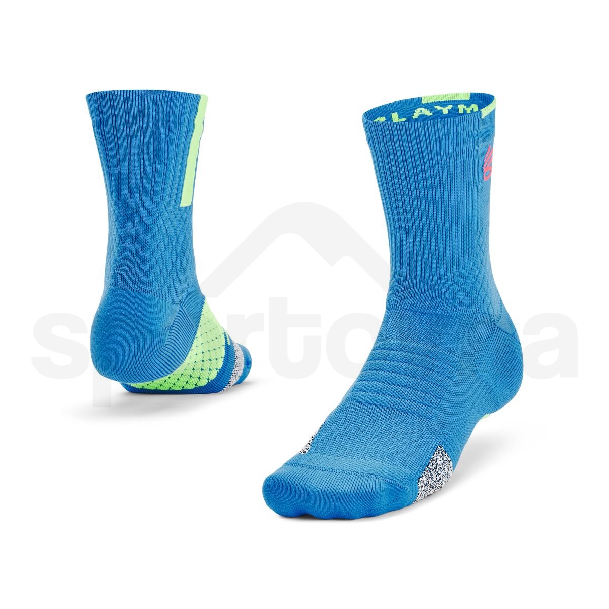 Ponožky Under Armour Curry AD Playmaker 1p Mid - modrá