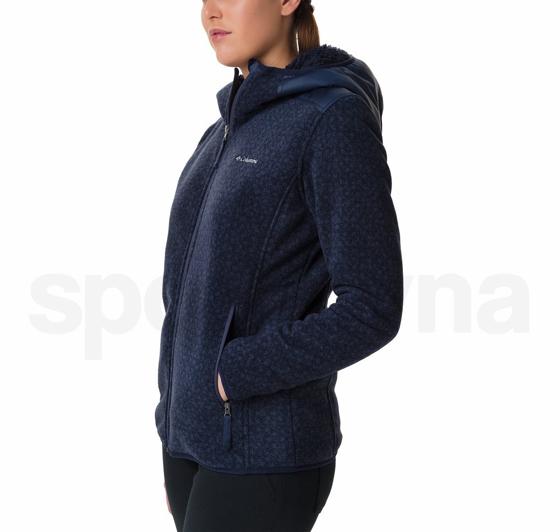 Mikina Columbia Winter Pass™ Print Fleece Full Zip - modrá