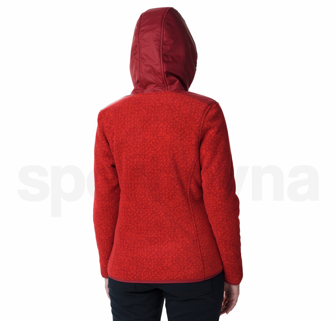 Mikina Columbia Winter Pass™ Print Fleece Full Zip - červená
