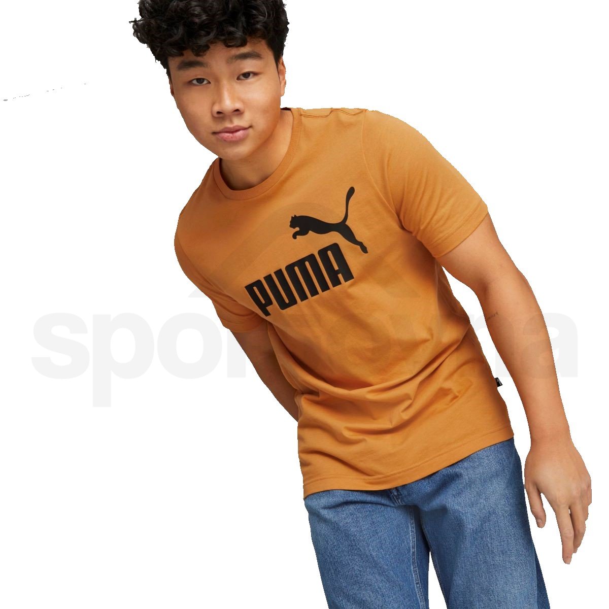 Tričko Puma ESS Logo Tee M - hnědá
