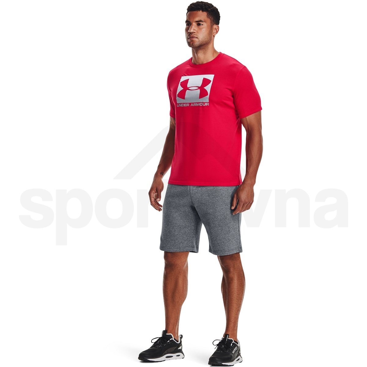 Tričko Under Armour Boxed Sportstyle SS M - červená