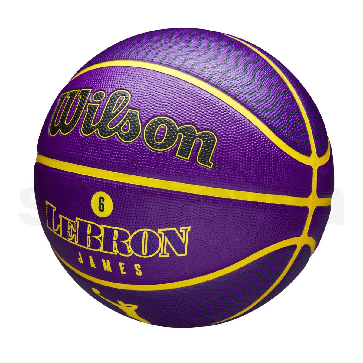 Míč Wilson NBA Player Icon Outdoor Bskt Lebron - fialová