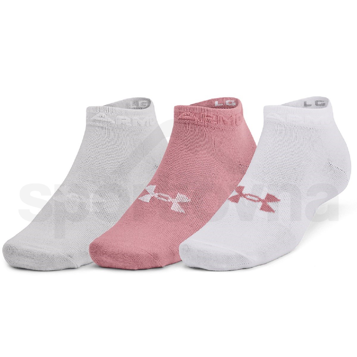 Ponožky Under Armour Essential Low Cut 3pk - růžová