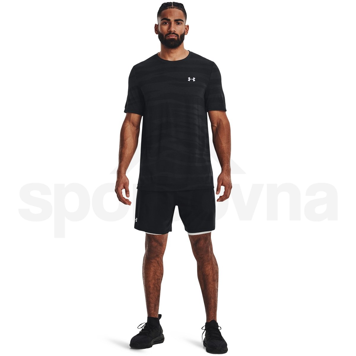 Футболка Under Armour Seamless Wave SS M - чорна