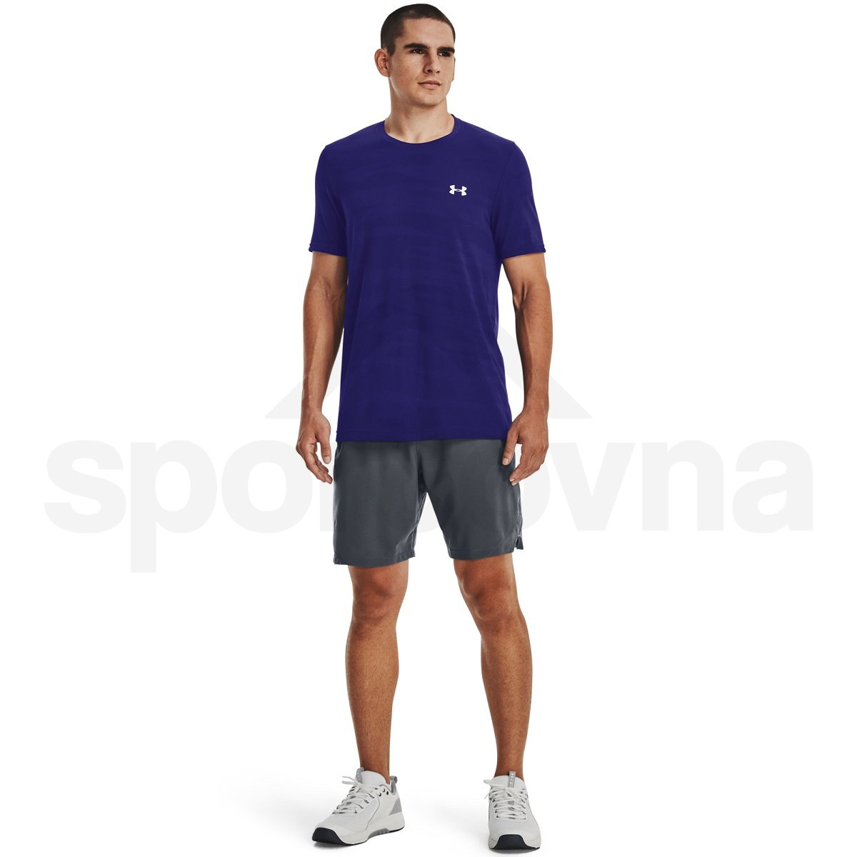 Футболка Under Armour Seamless Wave SS M - синя