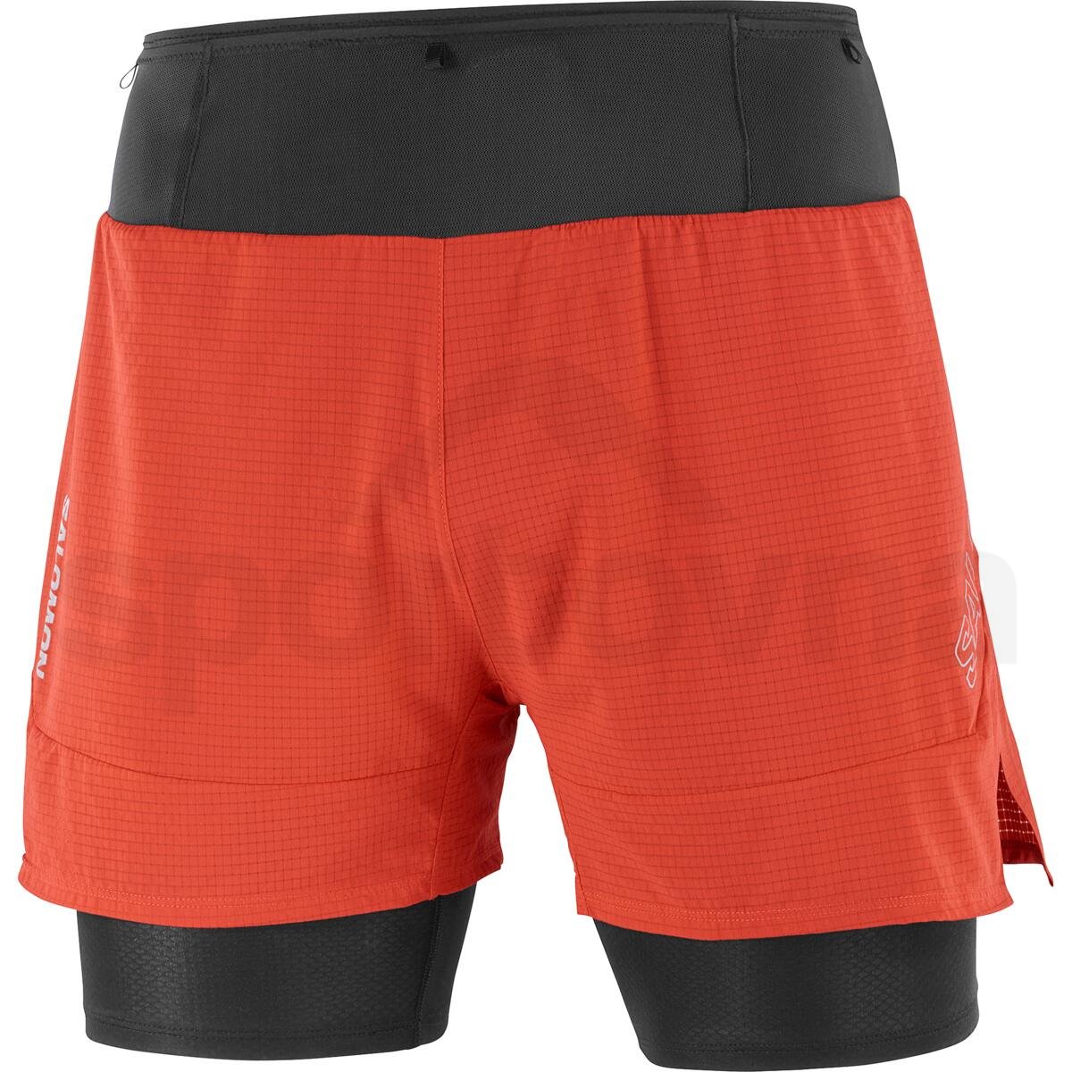 Kraťasy Salomon Sense 2in1 Shorts M - oranžová/červená