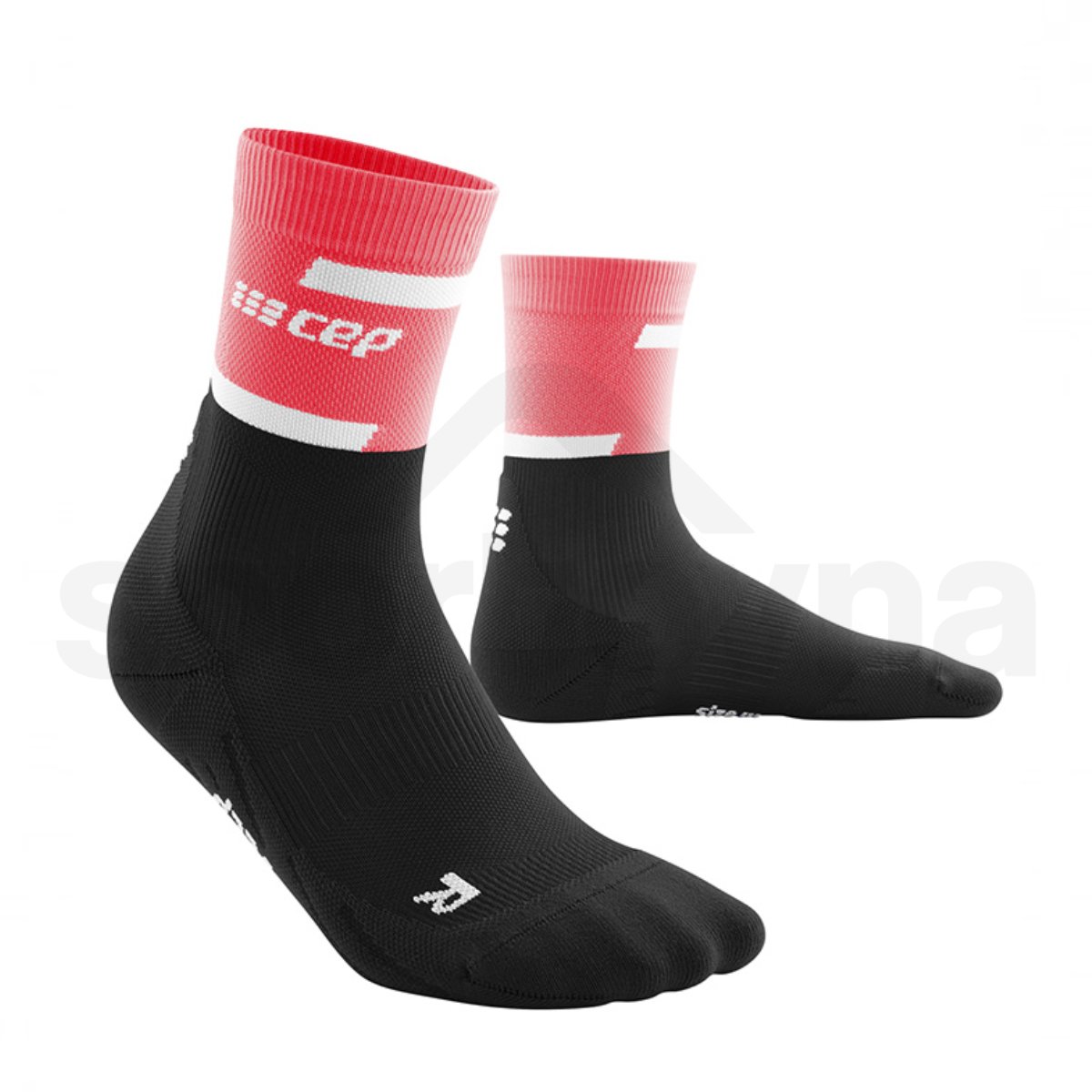 Ponožky CEP 4.0 W - růžová/černá