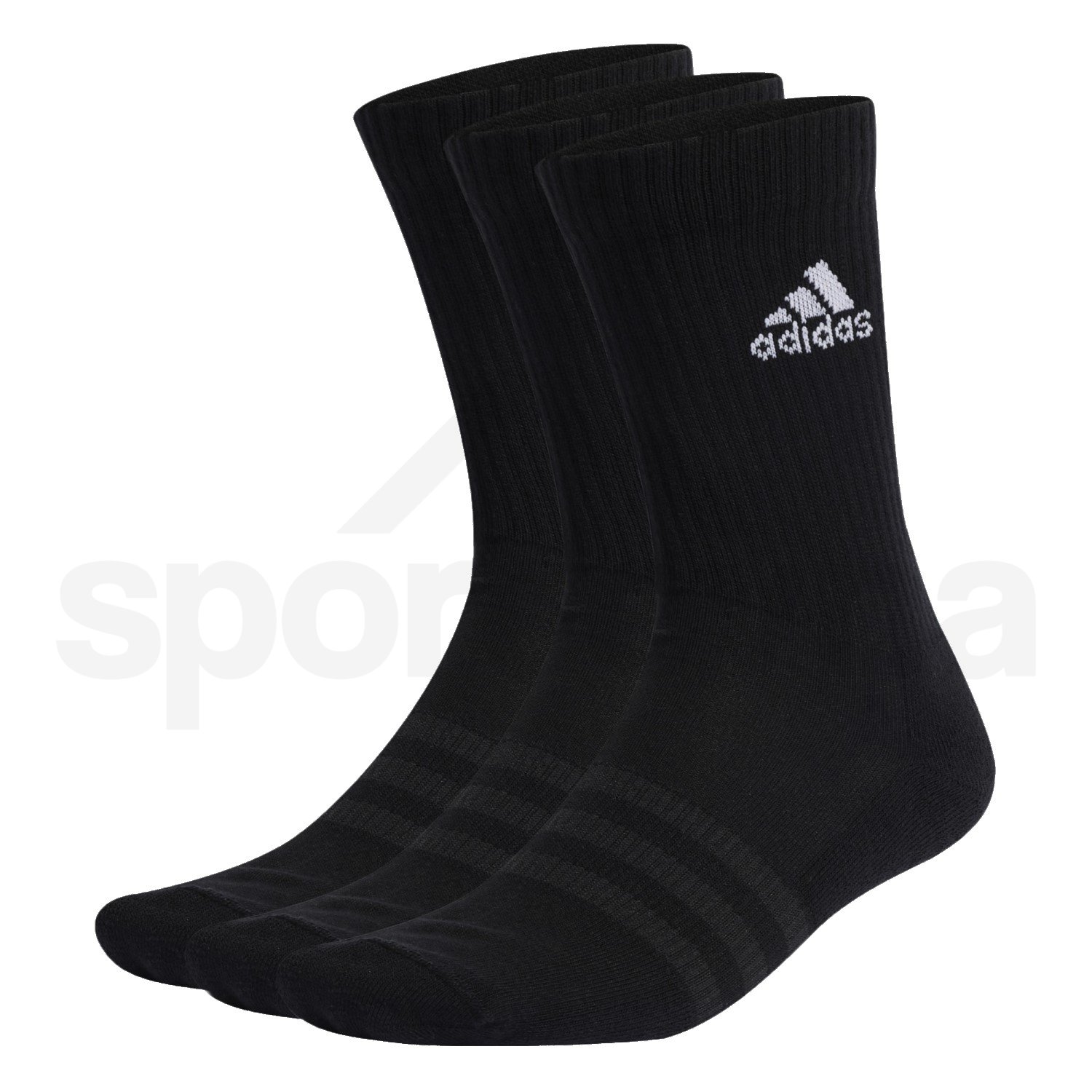 Ponožky Adidas Cushioned Sportswear Crew 3P - černá/bílá