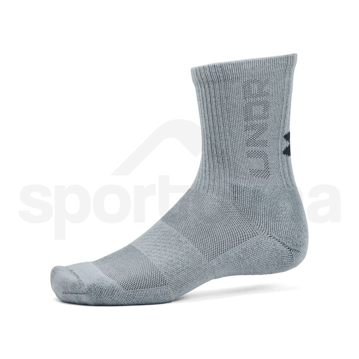 Ponožky Under Armour 3-Maker 3pk Mid-Crew - modrá/šedá/bílá