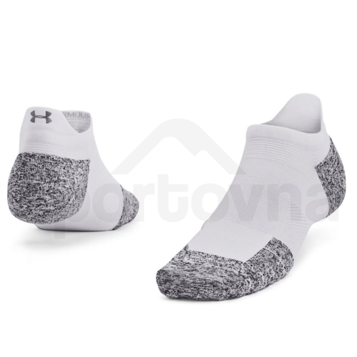 Ponožky Under Armour AD Run Cushion 1pk NS Tab - bílá