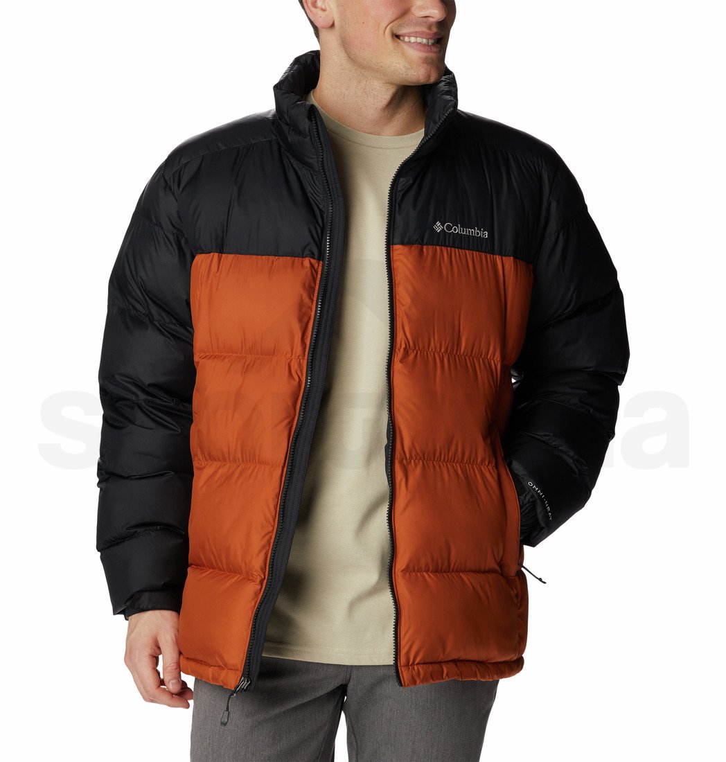 Bunda Columbia Pike Lake™ Jacket M - oranžová/černá