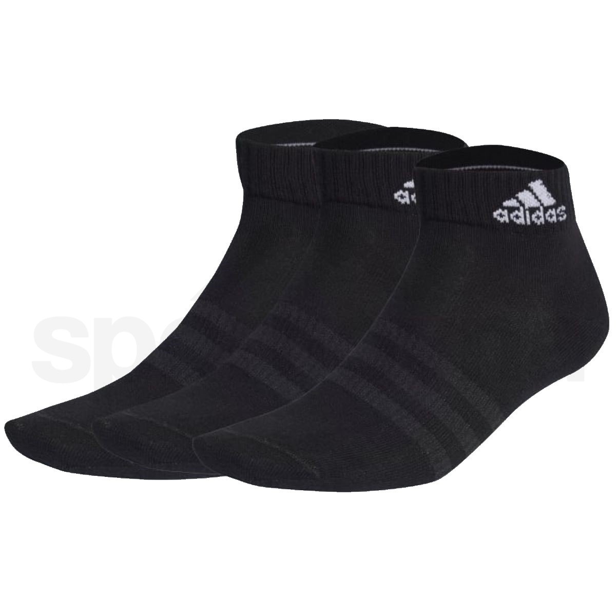 Ponožky Adidas Thin Sportswear Ankle 3P - černá/bílá