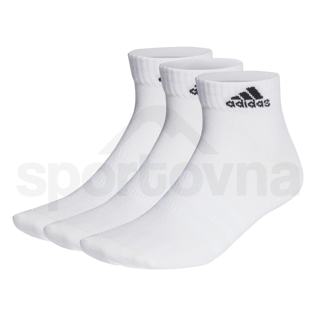 Ponožky Adidas Thin Sportswear Ankle 3P - bílá/černá
