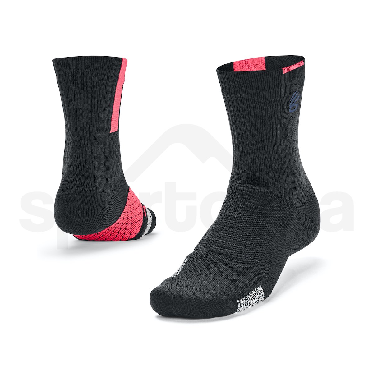 Ponožky Under Armour Curry UA AD Playmaker 1p Mid - černá