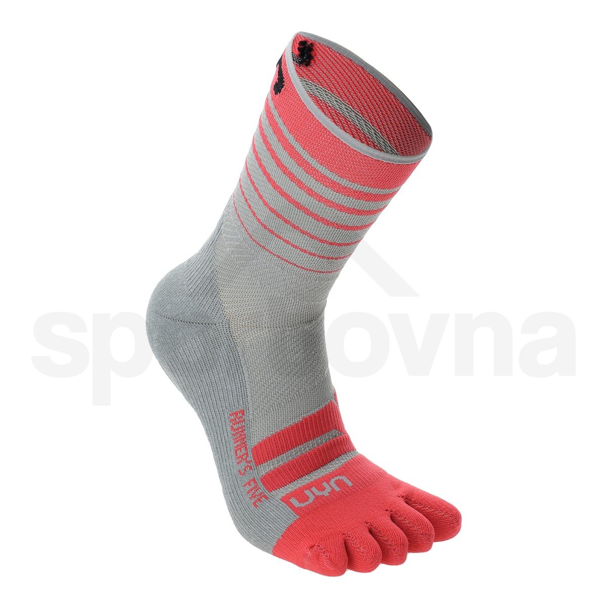 Ponožky UYN Runner's Five Socks W - šedá/růžová