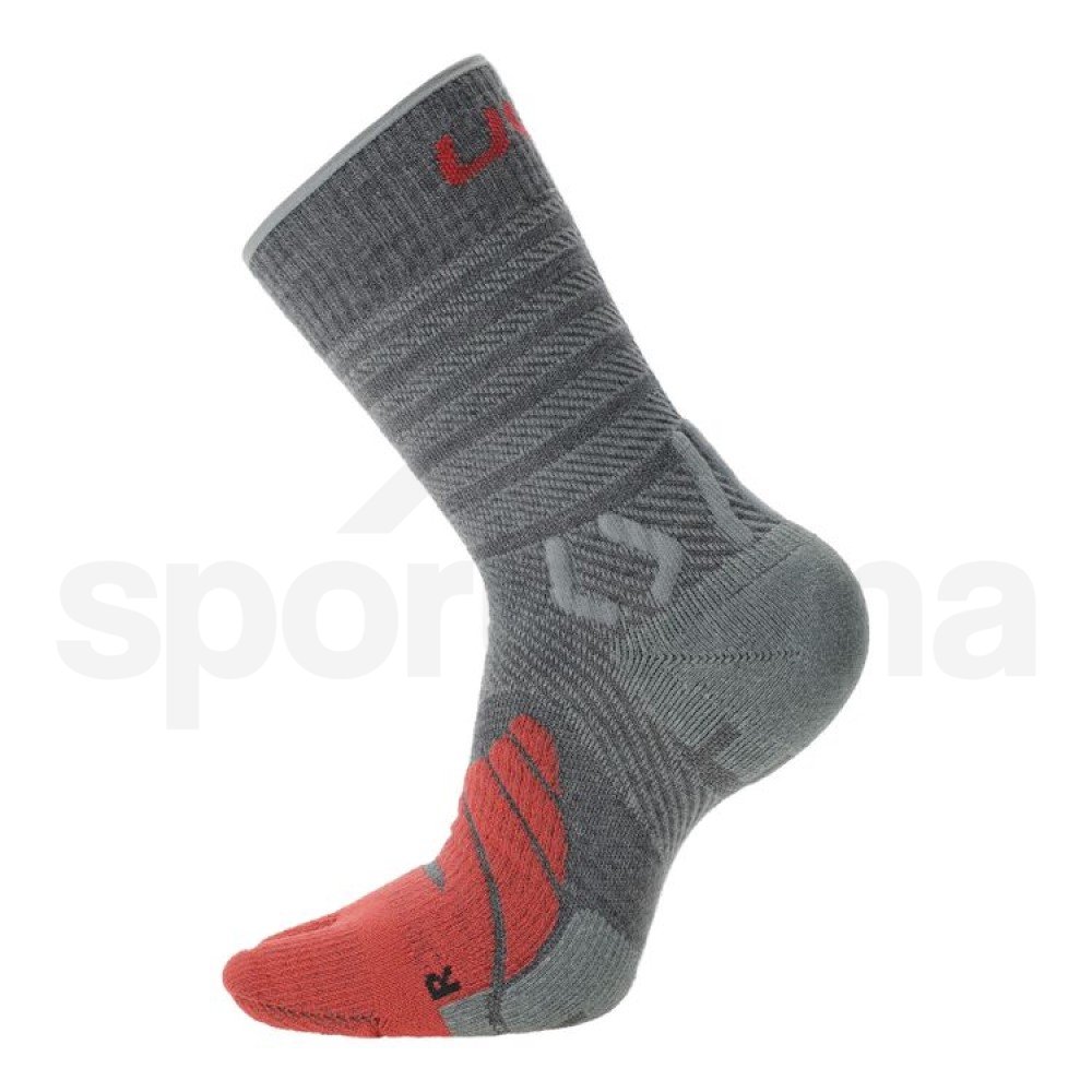 Ponožky UYN Trekking Five Merino Socks W - šedá/růžová