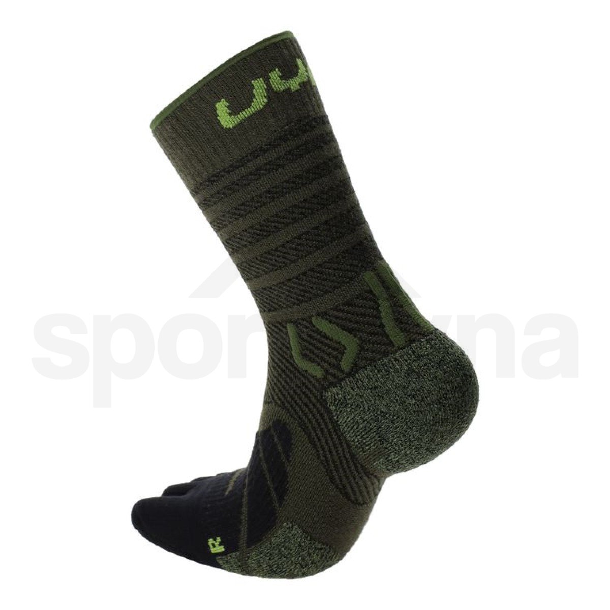 Ponožky UYN Trekking Five Merino Socks M - zelená/černá