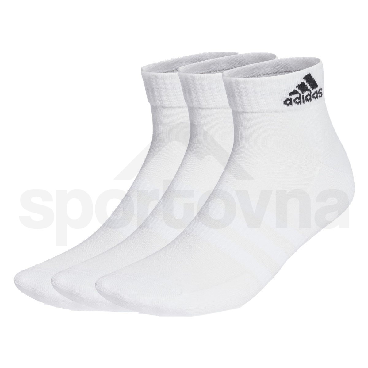 Ponožky Adidas Cushioned Sportswear Ankle 3P - bílá/černá