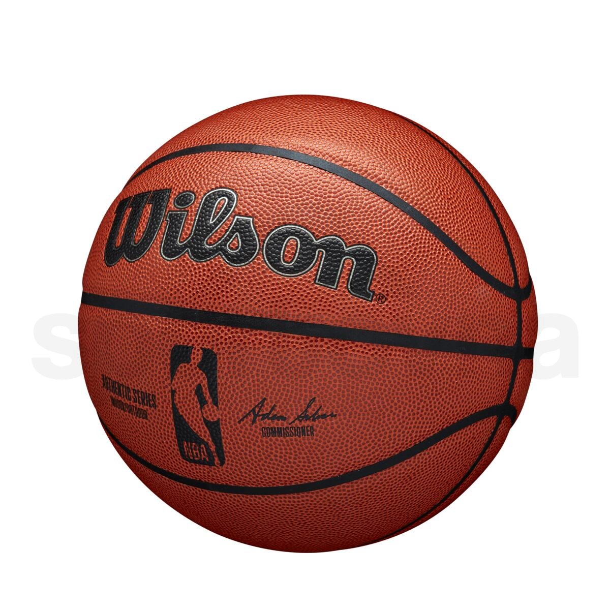 Míč Wilson NBA Authentic Indoor Outdoor Bskt - hnědá