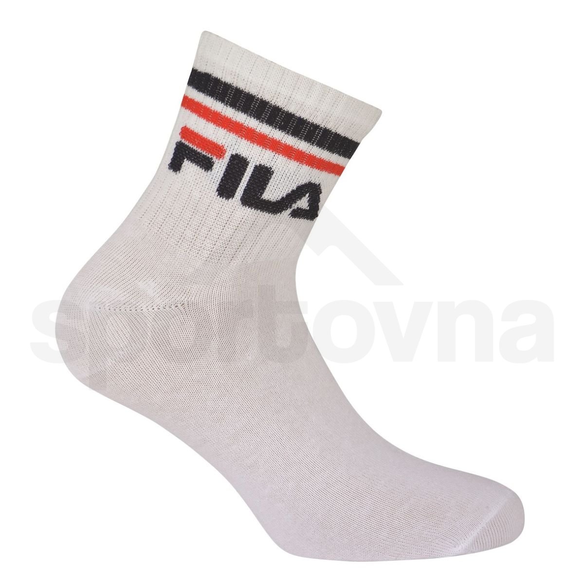 Ponožky Fila Quarter Plain 3 Pack - bílá