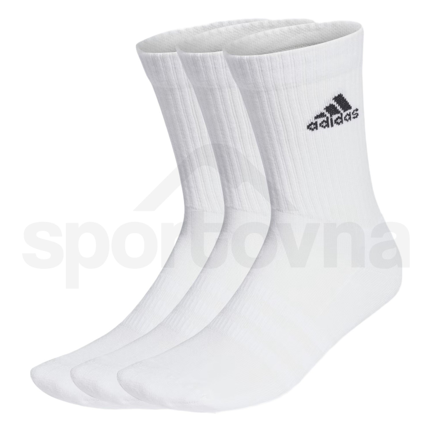 Ponožky Adidas Cushioned Sportswear Crew 3P - bílá/černá