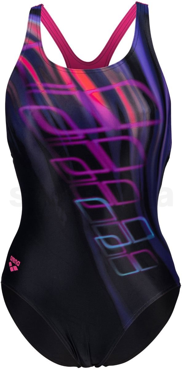 Plavky Arena Shading Swimsuit Swim Pro Back W - černá/fialová