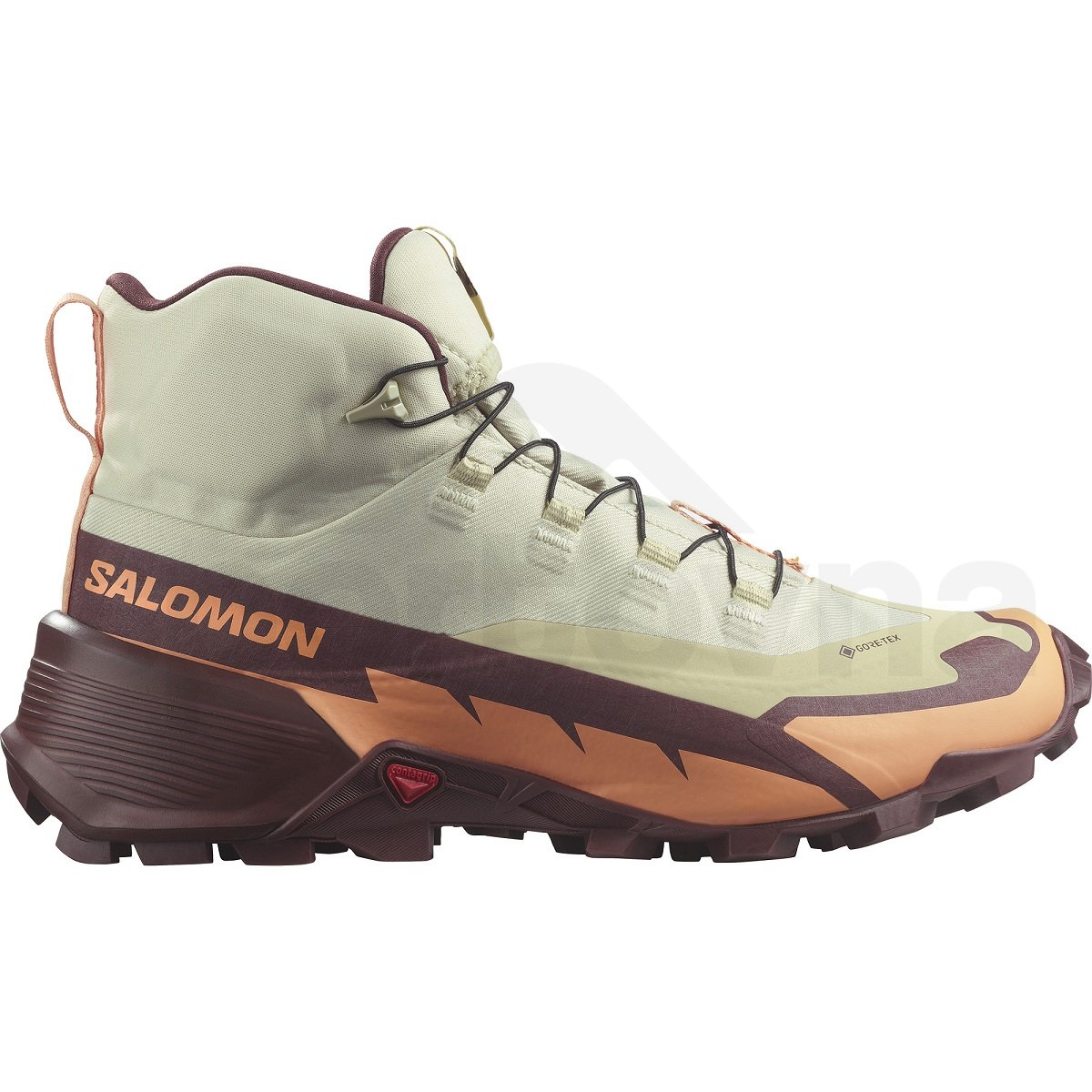 Obuv Salomon Cross Hike Mid GTX 2 W - hnědá/červená