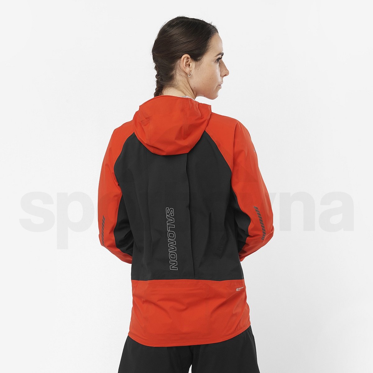 Bunda Salomon S/LAB Ultra JKT - černá/červená