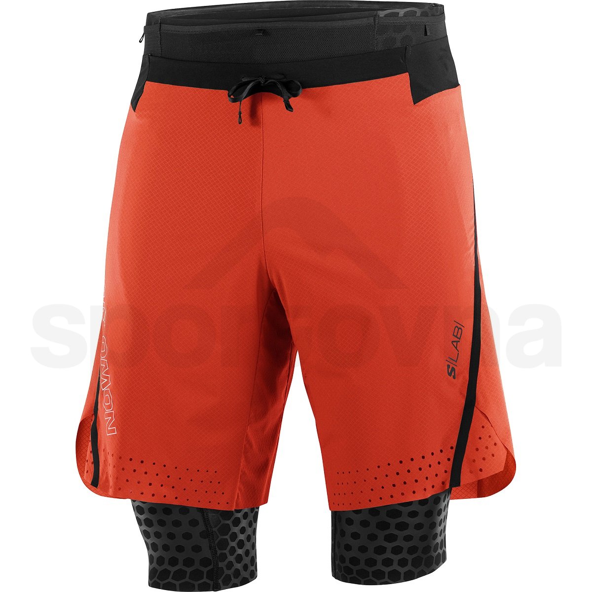 Kraťasy Salomon S/LAB Ultra 2IN1 Shorts M - červená