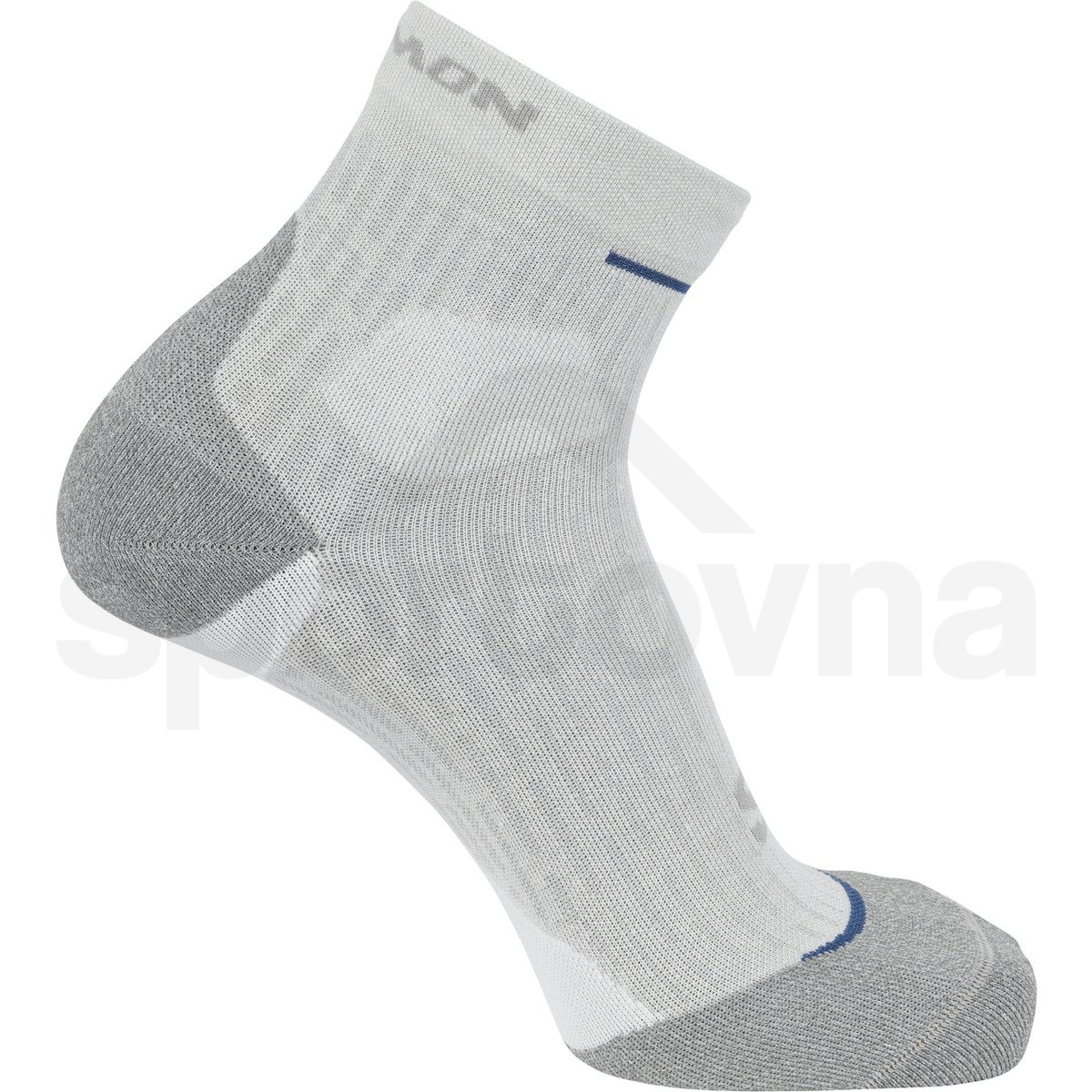 Ponožky Salomon Ultra Glide Ankle - bílá/šedá/modrá