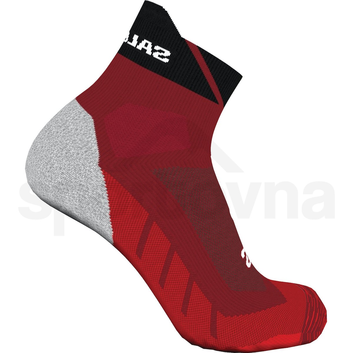 Ponožky Salomon Speedcross Ankle - červená/černá