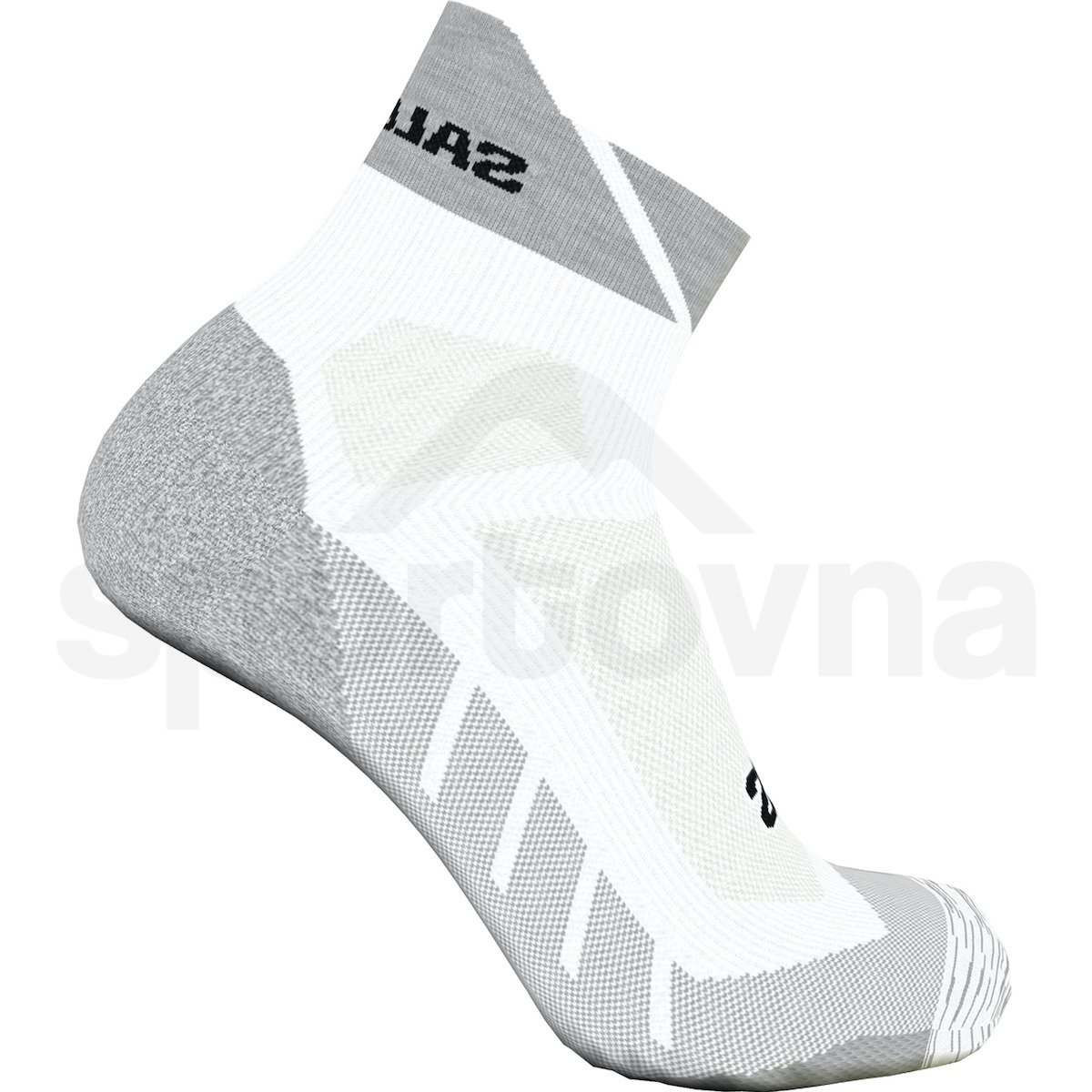 Ponožky Salomon Speedcross Ankle - bílá/šedá