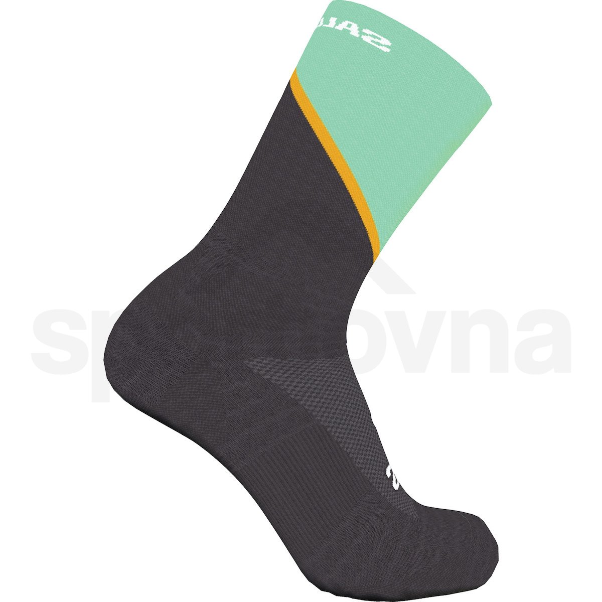 Ponožky Salomon Pulse Crew - modrá/žlutá/černá