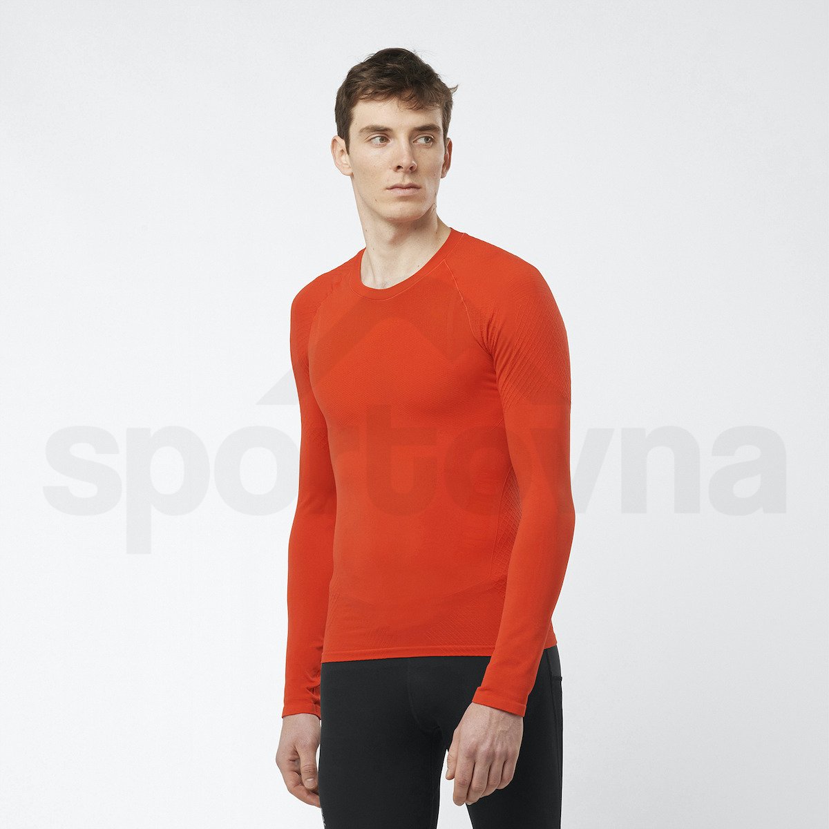 Tričko Salomon S LAB Ultra LS Seam Tee - červená