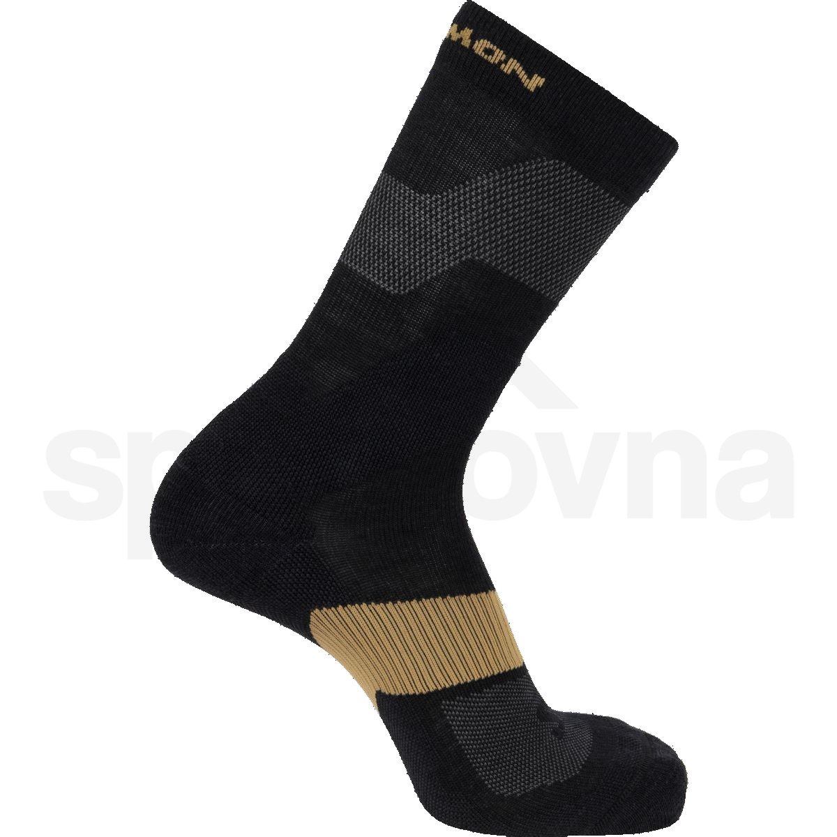 Ponožky Salomon X Ultra Crew - černá/hnědá