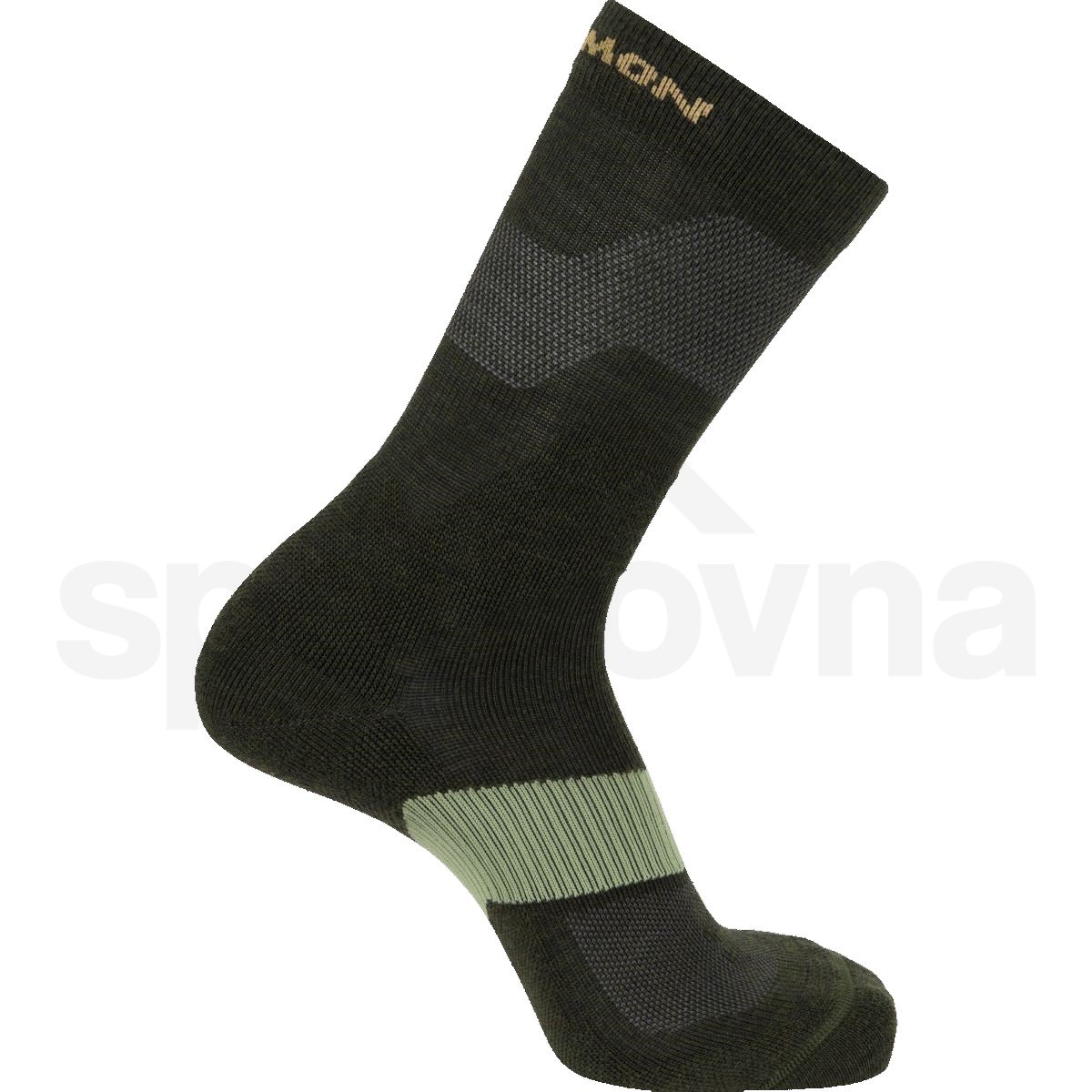Ponožky Salomon X Ultra Crew - černá/zelená