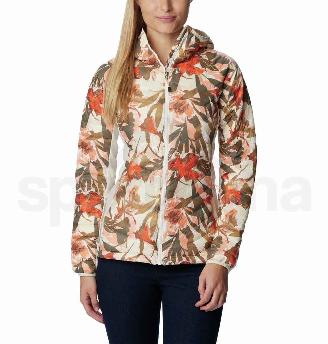 Bunda Columbia Powder Pass™ Hooded Jacket W - béžová/oranžová