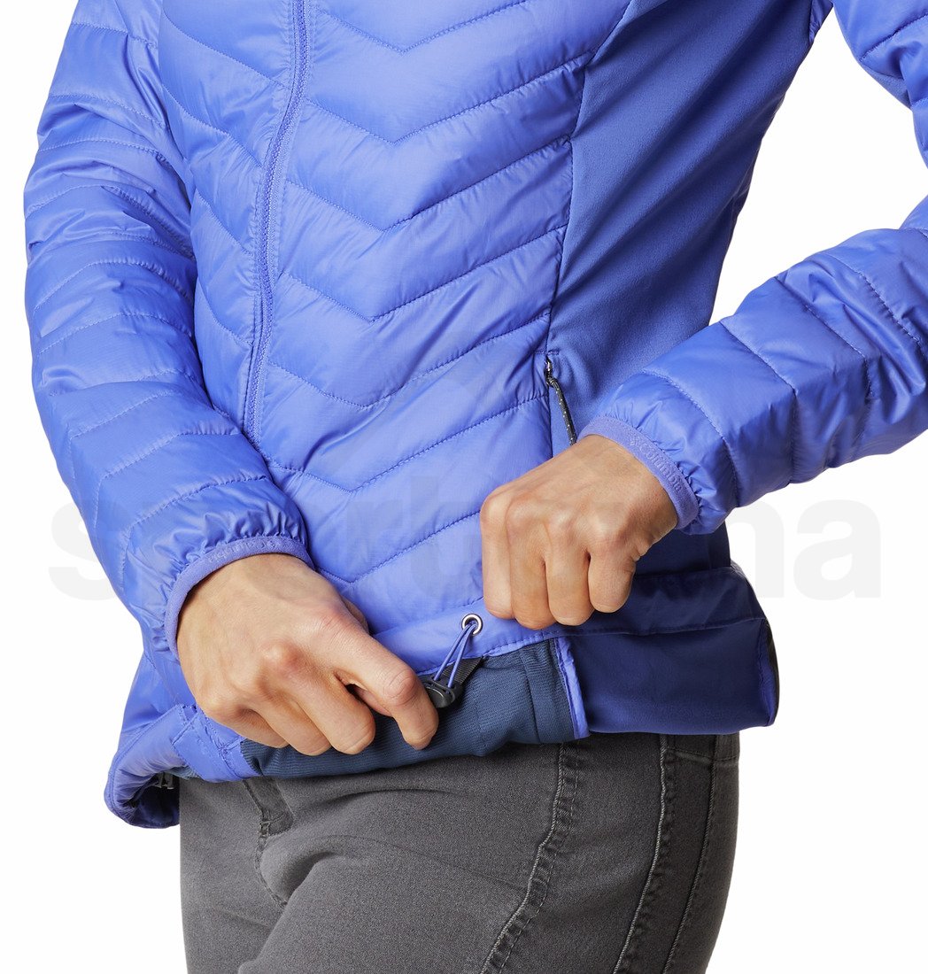 Bunda Columbia Powder Pass™ Hooded Jacket W - modrá