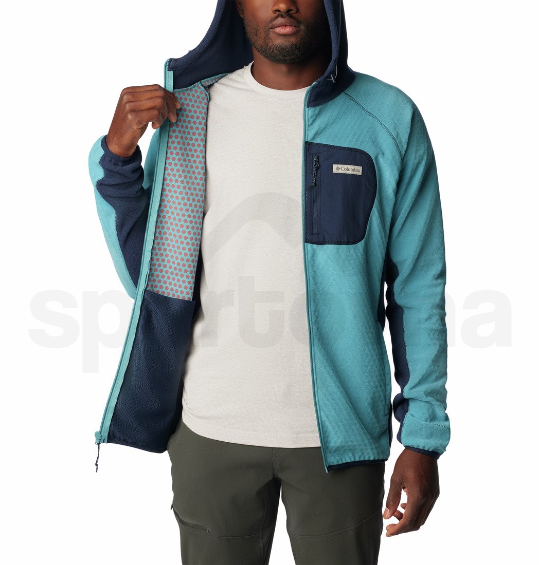 Mikina Columbia Outdoor Tracks™ Hooded Full Zip M - modrá