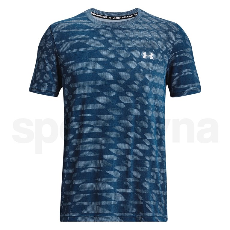 Tričko Under Armour UA Seamless Ripple SS M - modrá