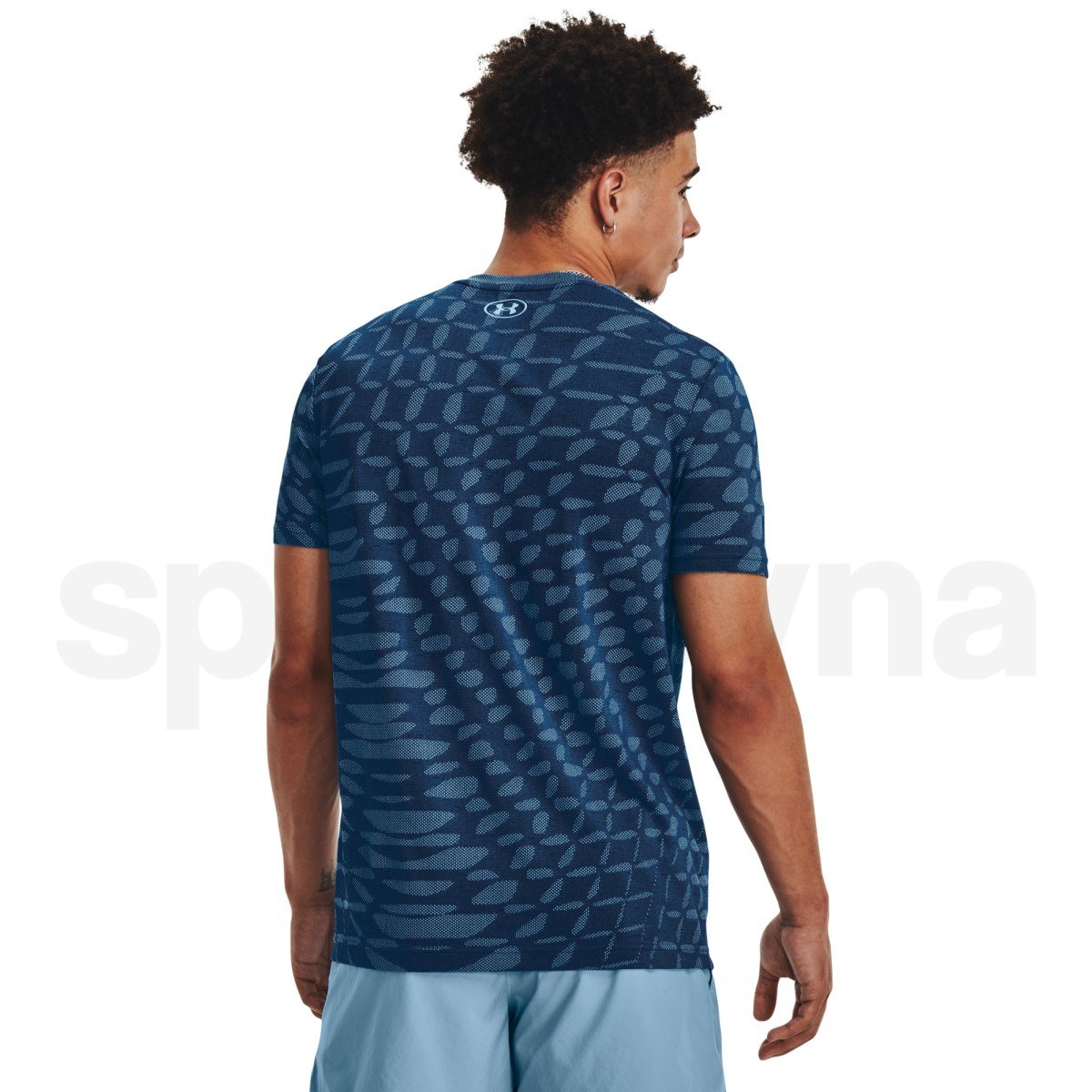 Tričko Under Armour UA Seamless Ripple SS M - modrá