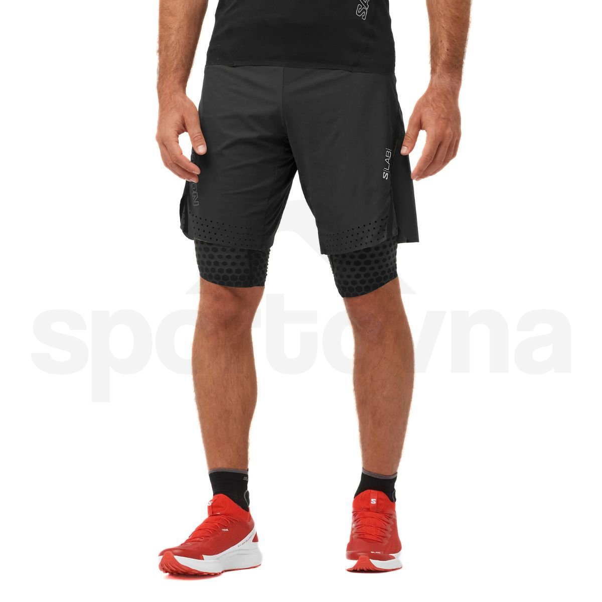 Kraťasy Salomon S/LAB Ultra 2IN1 Shorts M - černá