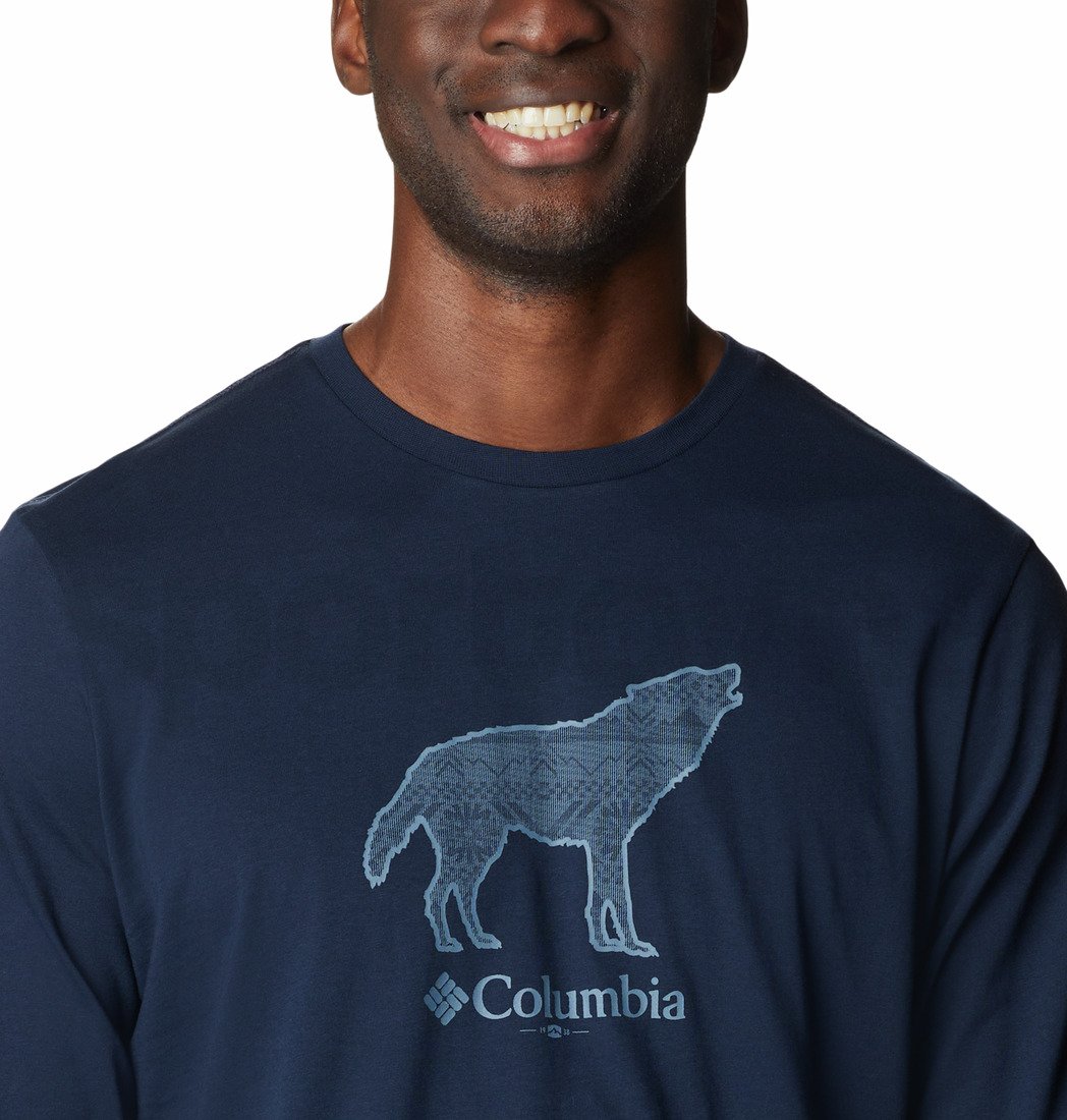 Tričko Columbia CSC™ Seasonal Logo LS Tee M - tmavě modrá