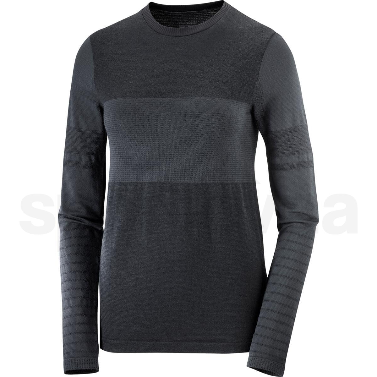 Tričko Salomon Essential Wool LS Top W - černá