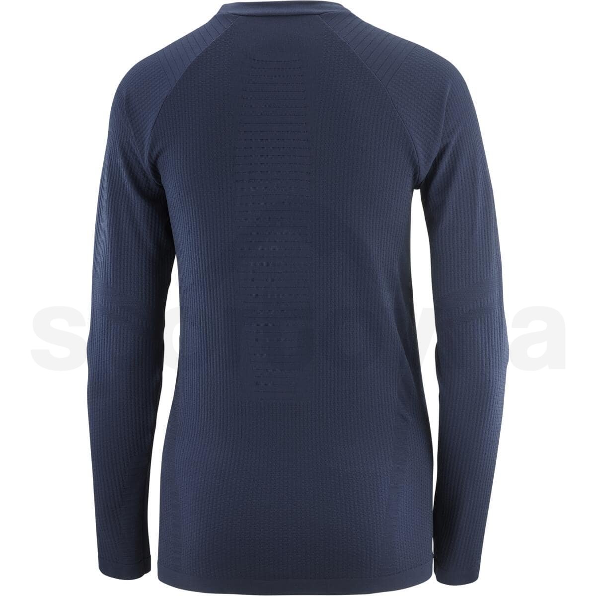 Tričko Salomon Essential Warm LS Top W - modrá