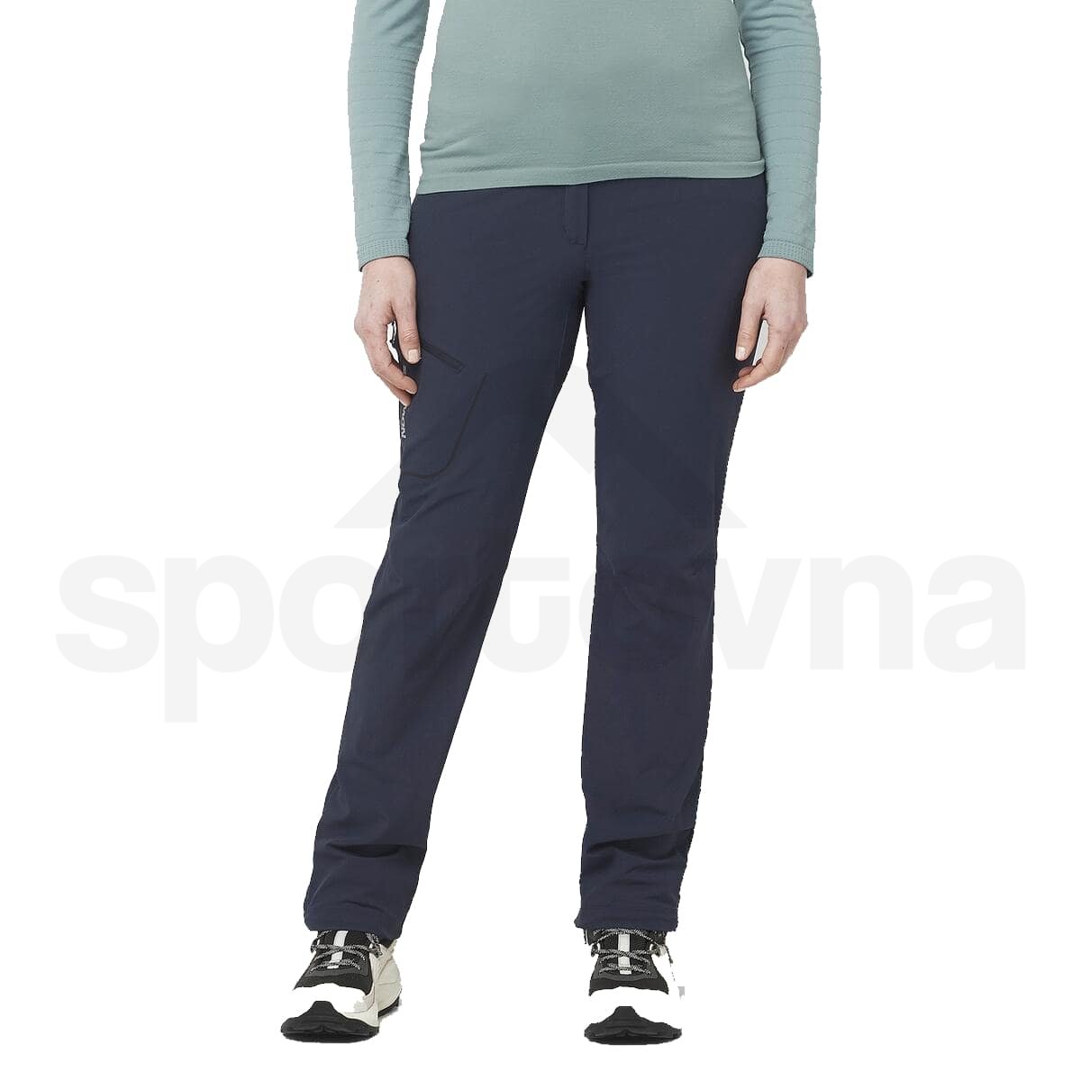 Kalhoty Salomon WAYFARER PANTS W - modrá (standardní délka)