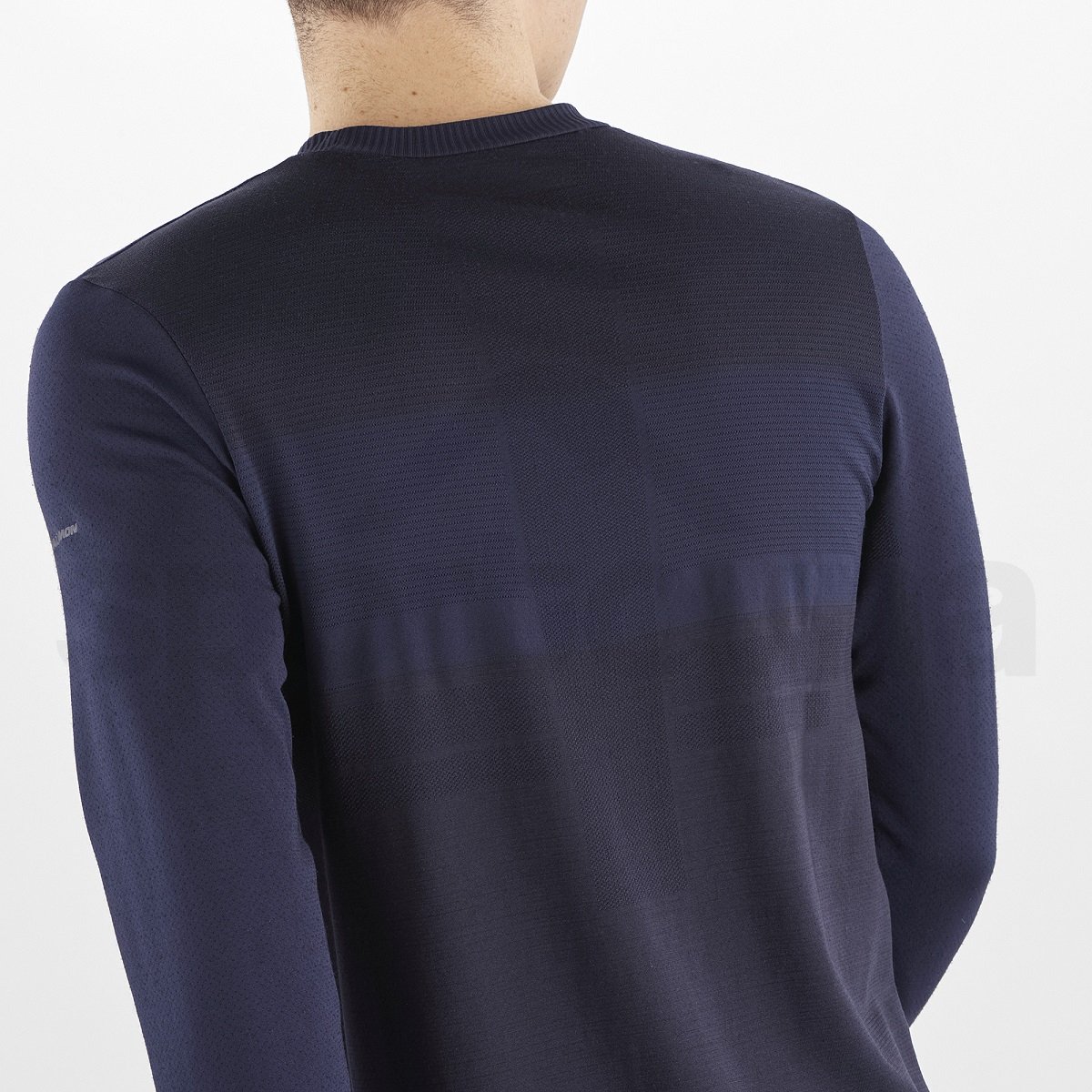 Tričko Salomon Essential Wool LS Top M - modrá